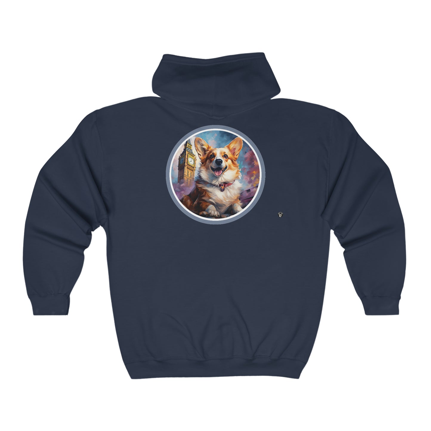 Corgi and Ben - Zip Hoodie