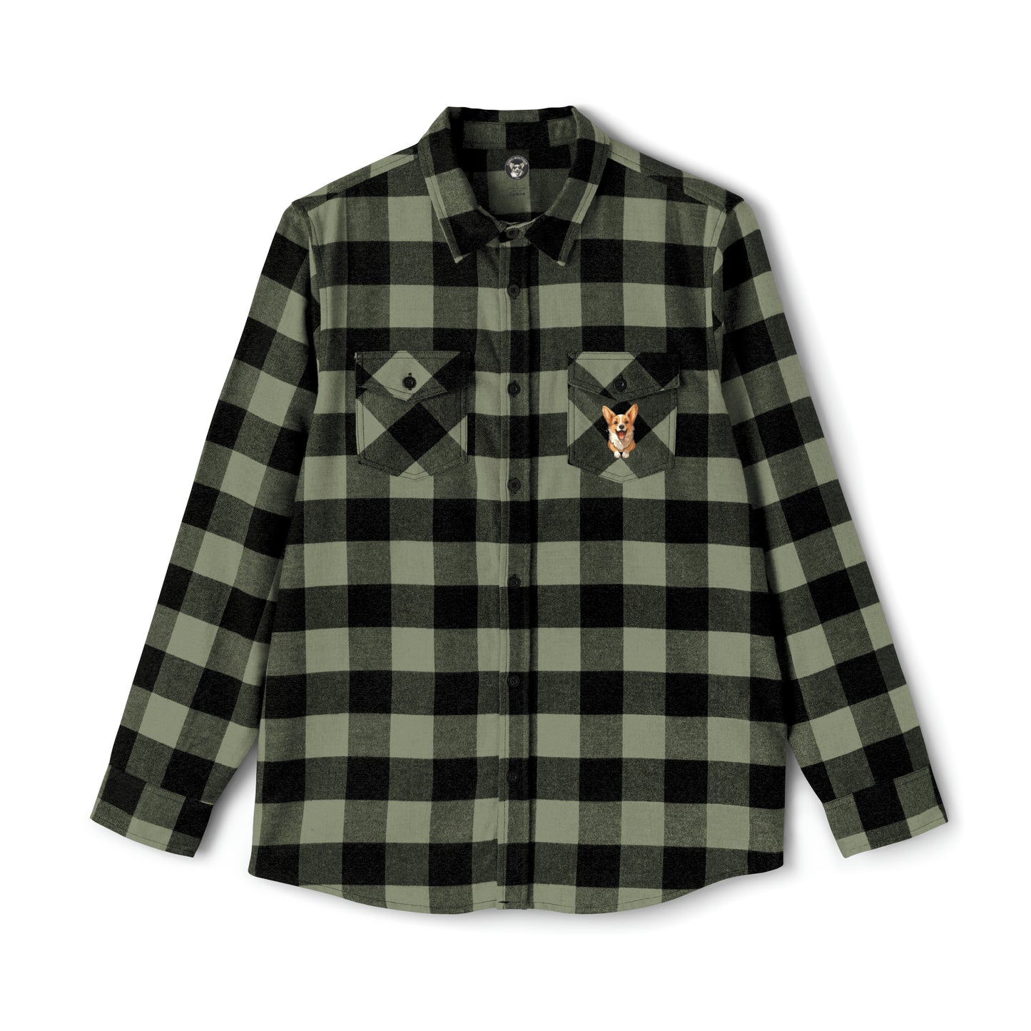 Corgi Cuteness - Flannel Shirt