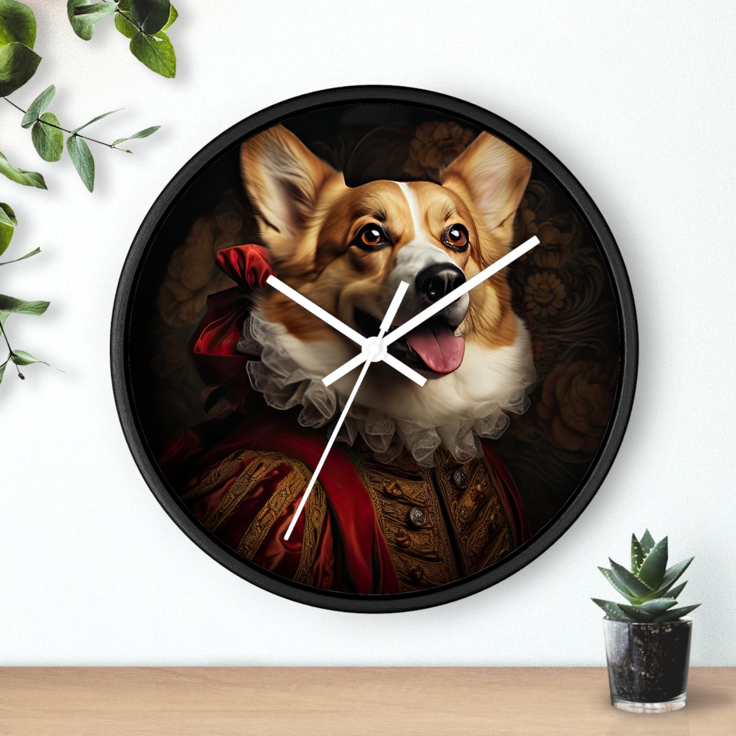 Renaissance Corgi - Wall Clock