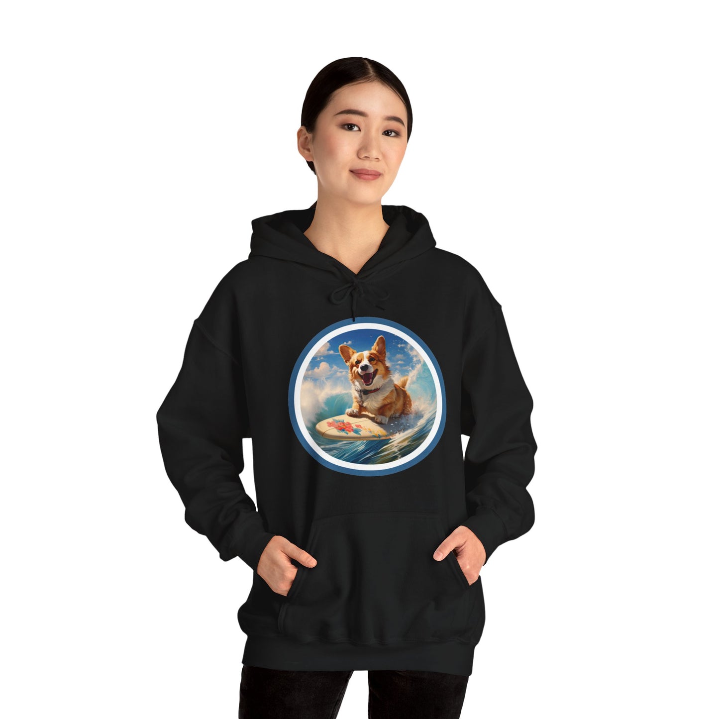Cowabunga Corgi - Hoodie