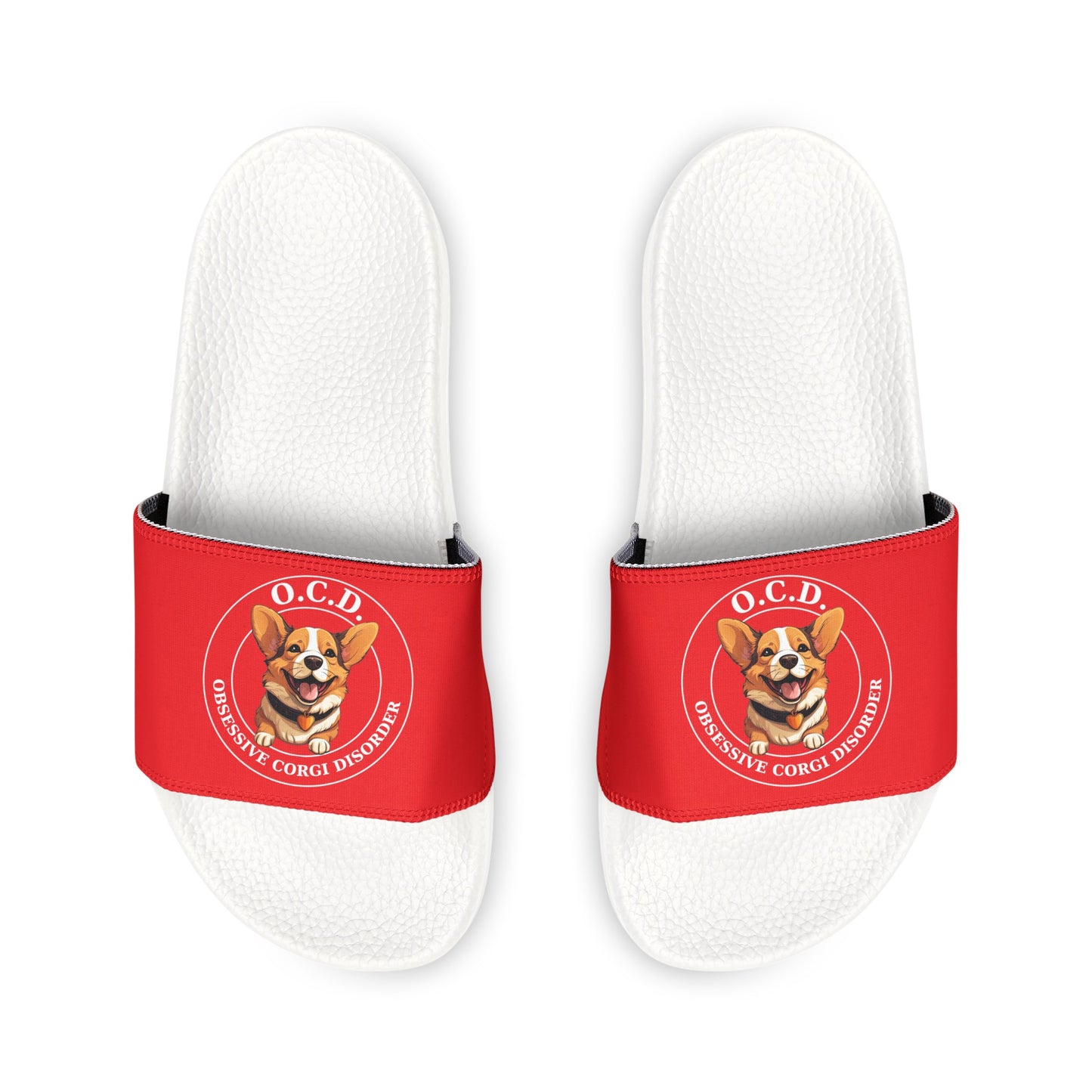 O.C.D. Obsessive Corgi Disorder - Women's Slide Sandals