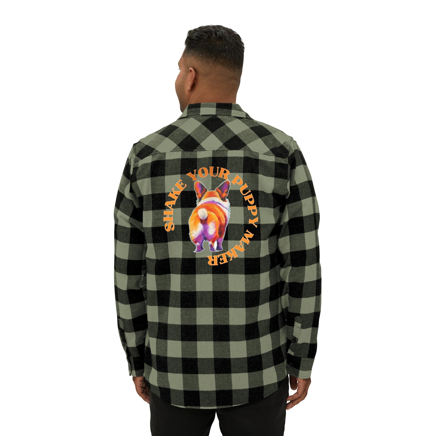 Shake Your Puppy Maker - Flannel Shirt