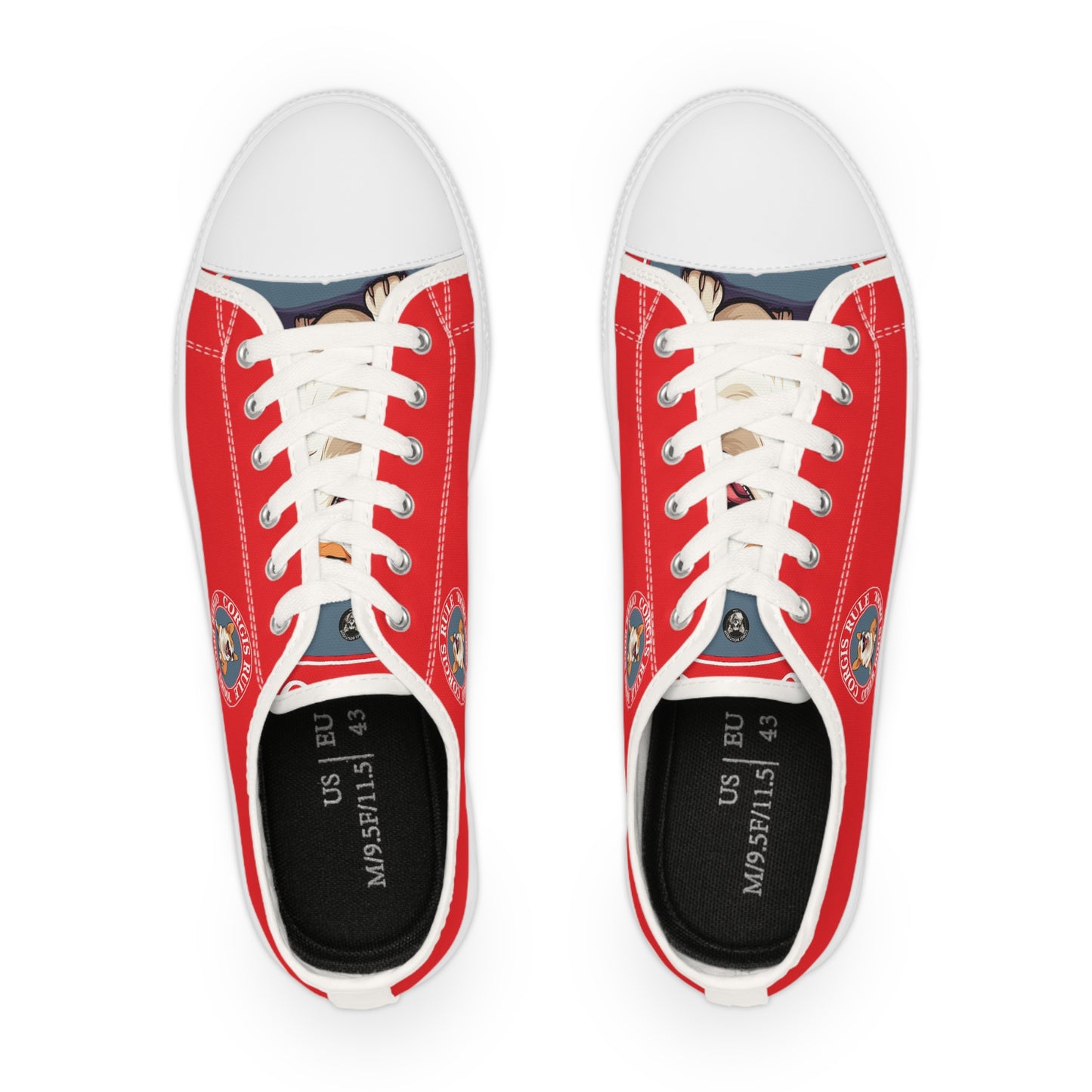 Corgis Rule...Other Dogs Drool - Men's Low Top Sneakers