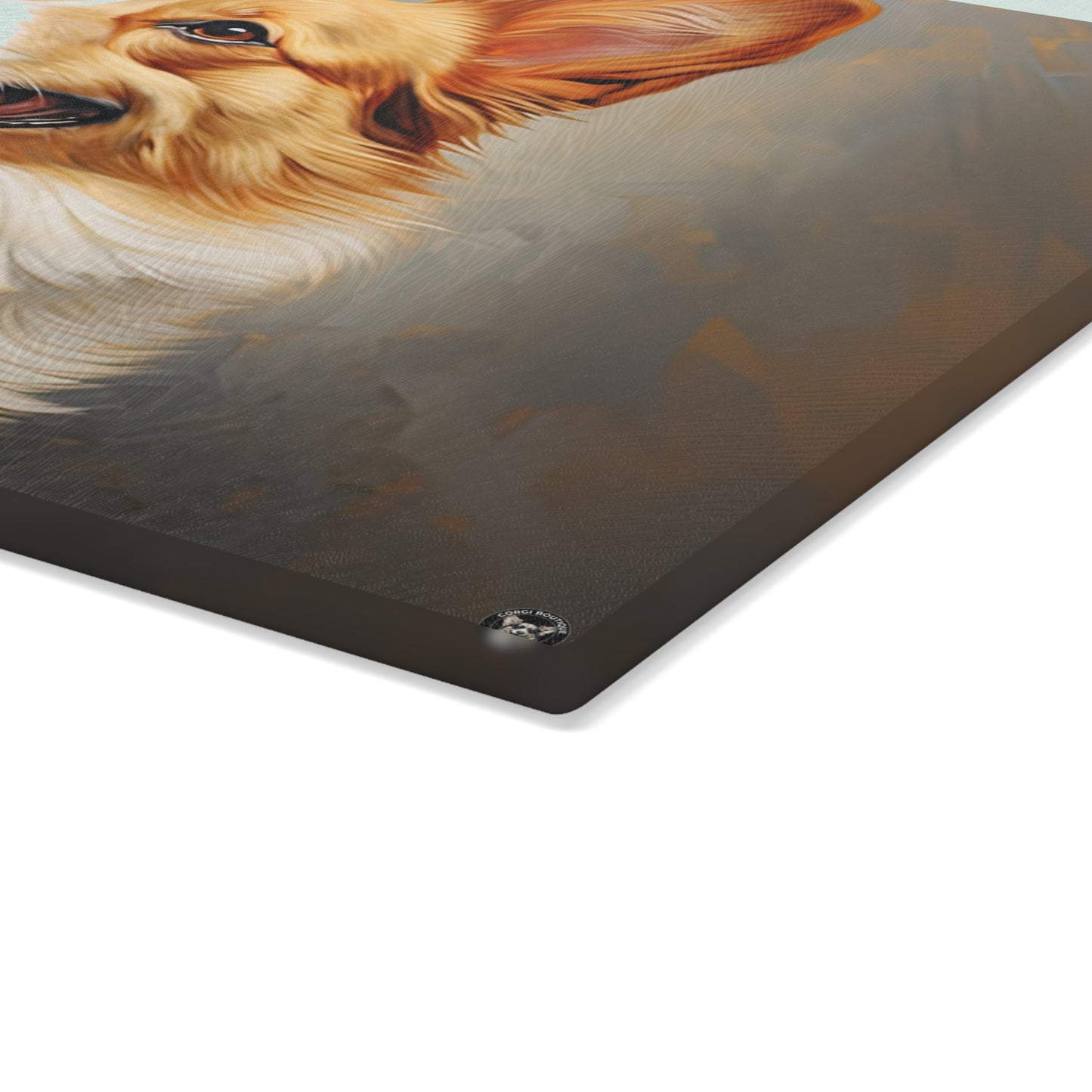 Pembroke Portrait - Glass Cutting Board