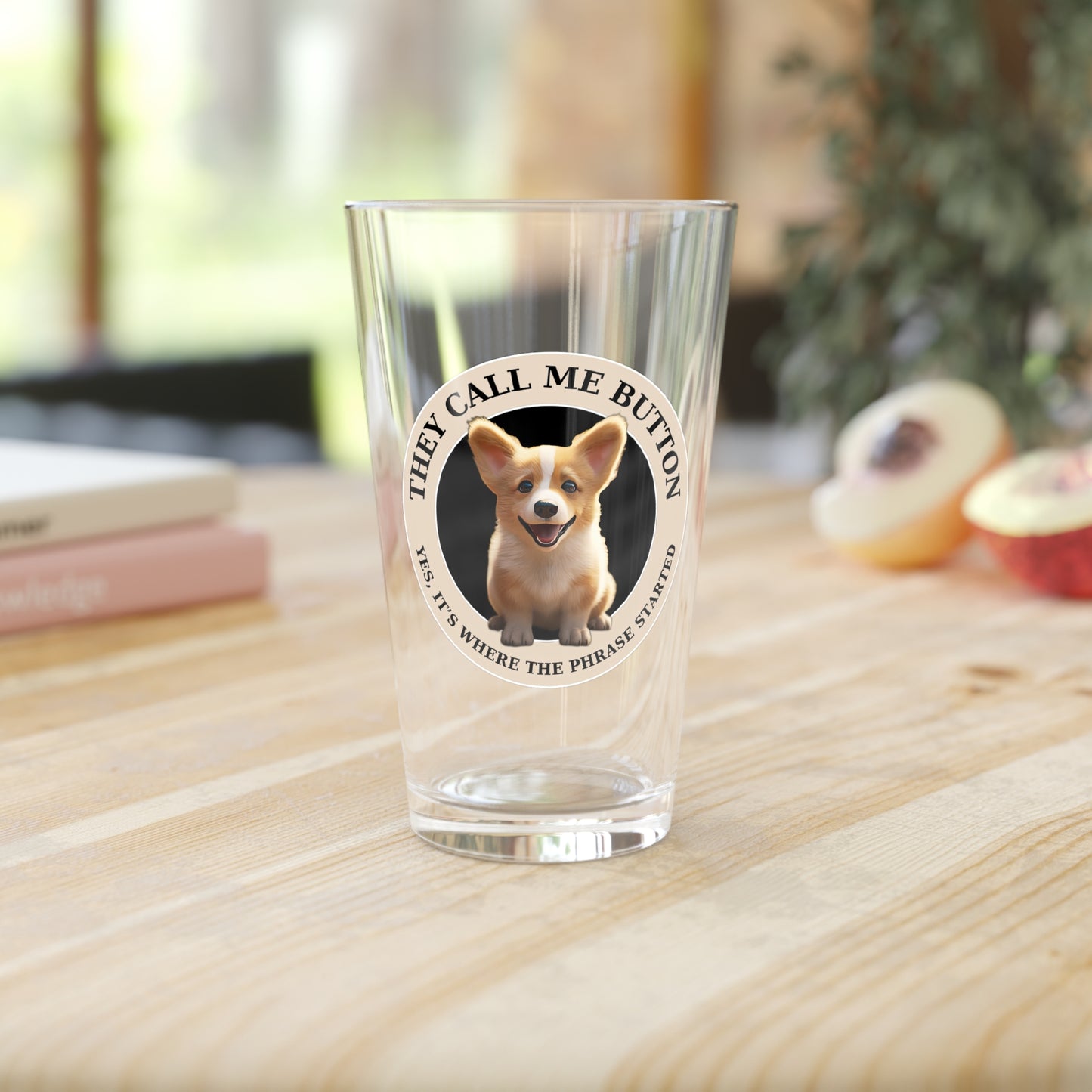 Cute as a Button - Pint Glass