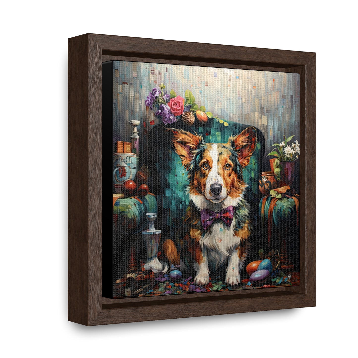 Formal Corgi - Framed on Canvas