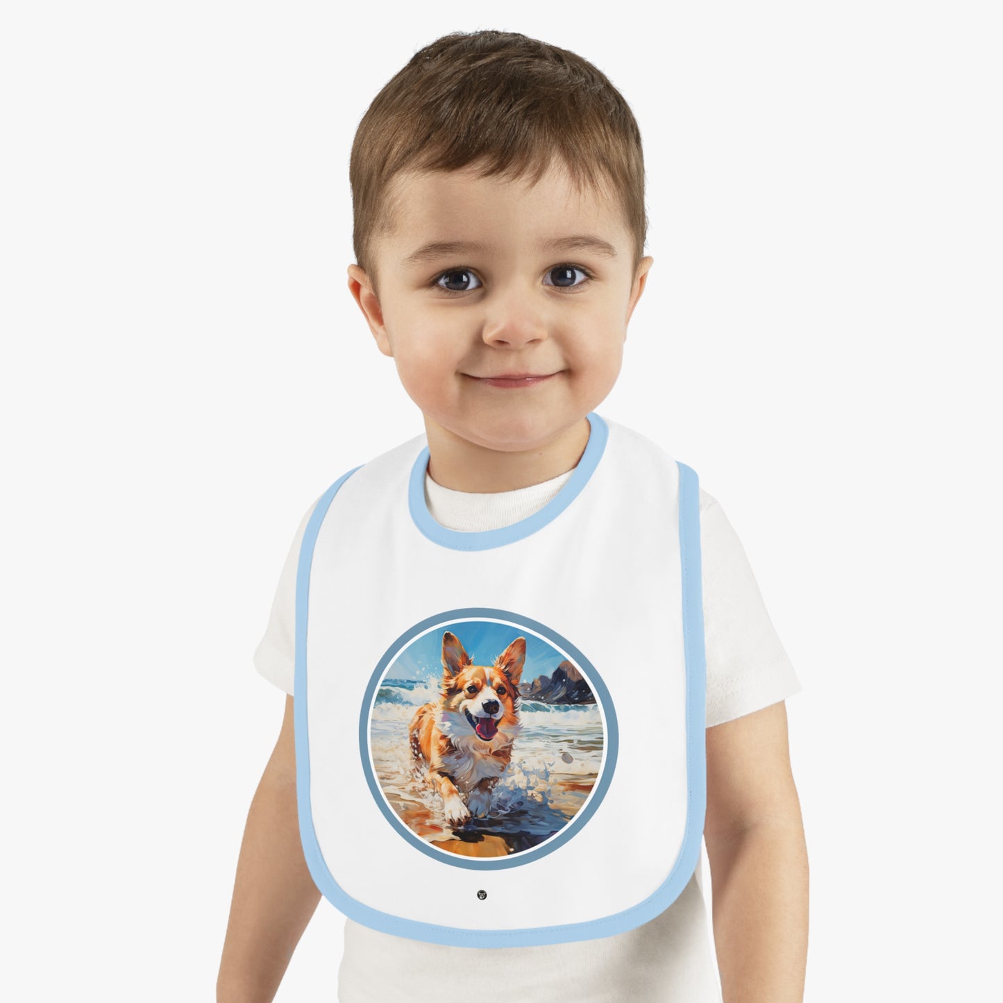 Coastal Corgi - Baby Bib