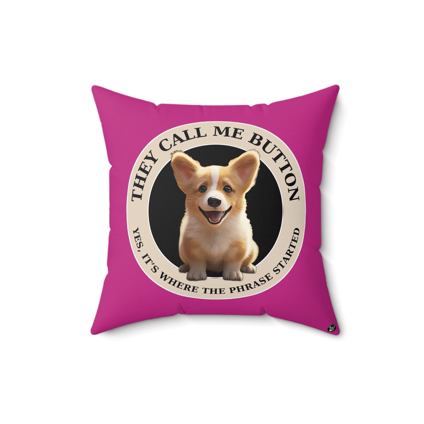 Cute as a Button - Throw Pillow