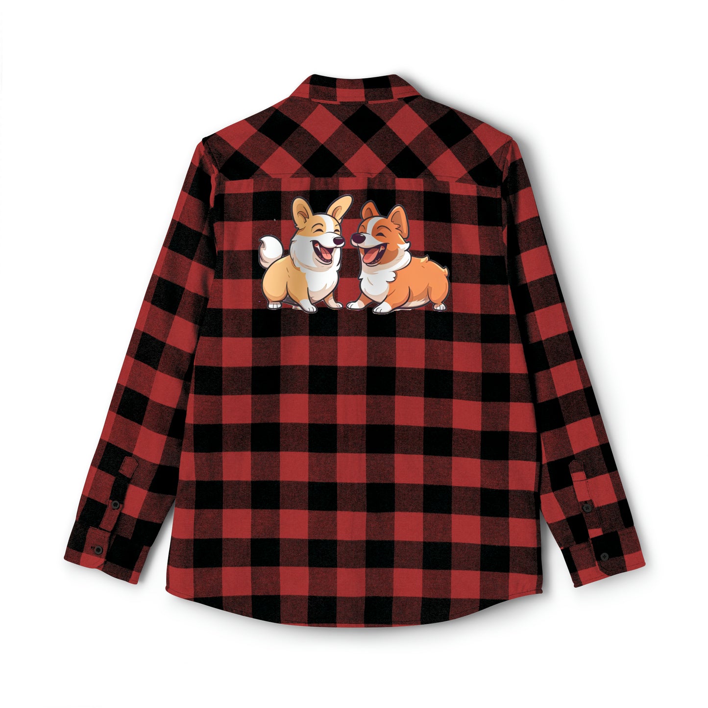Corgi Couple - Flannel Shirt
