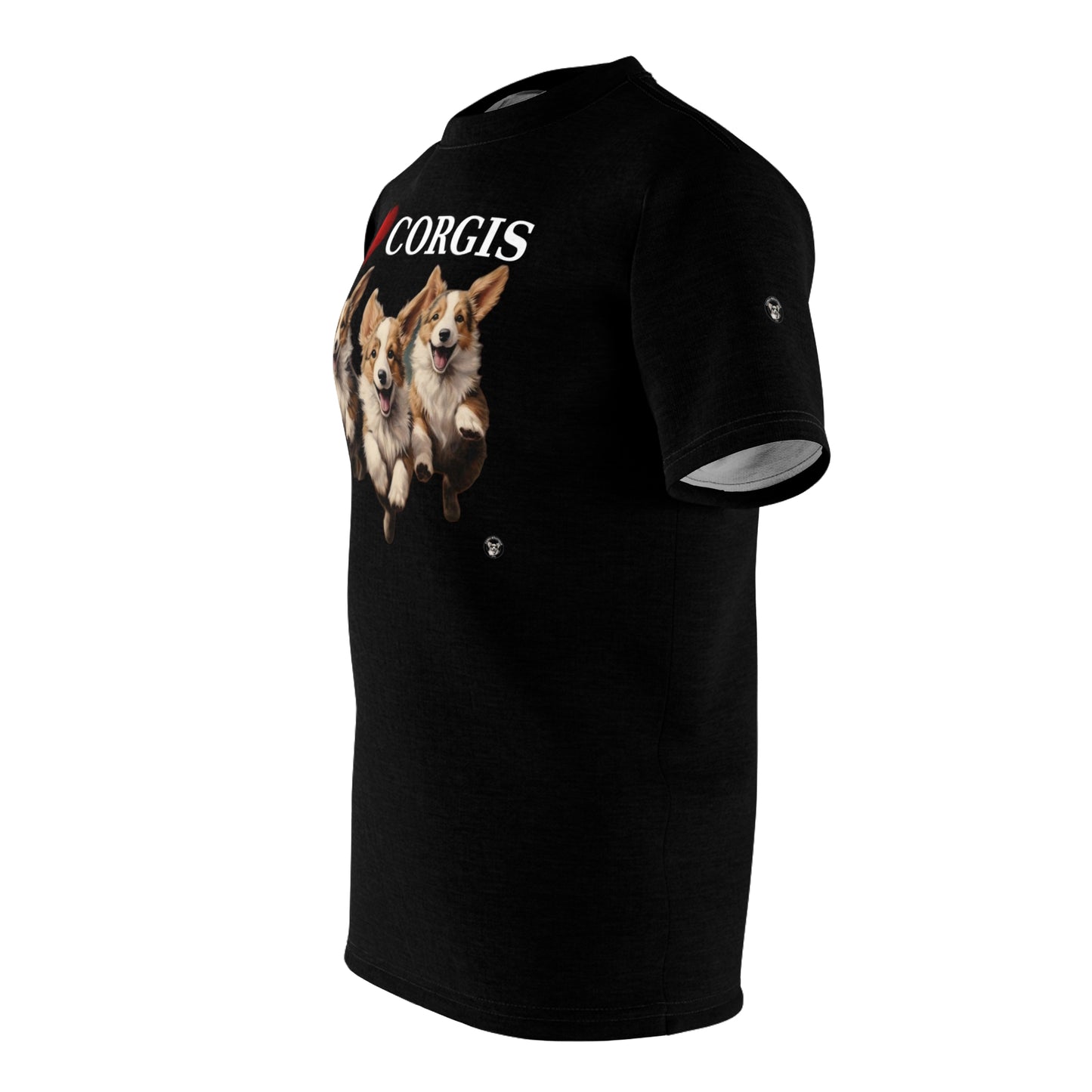 I Heart Corgis Bold Tee in Black