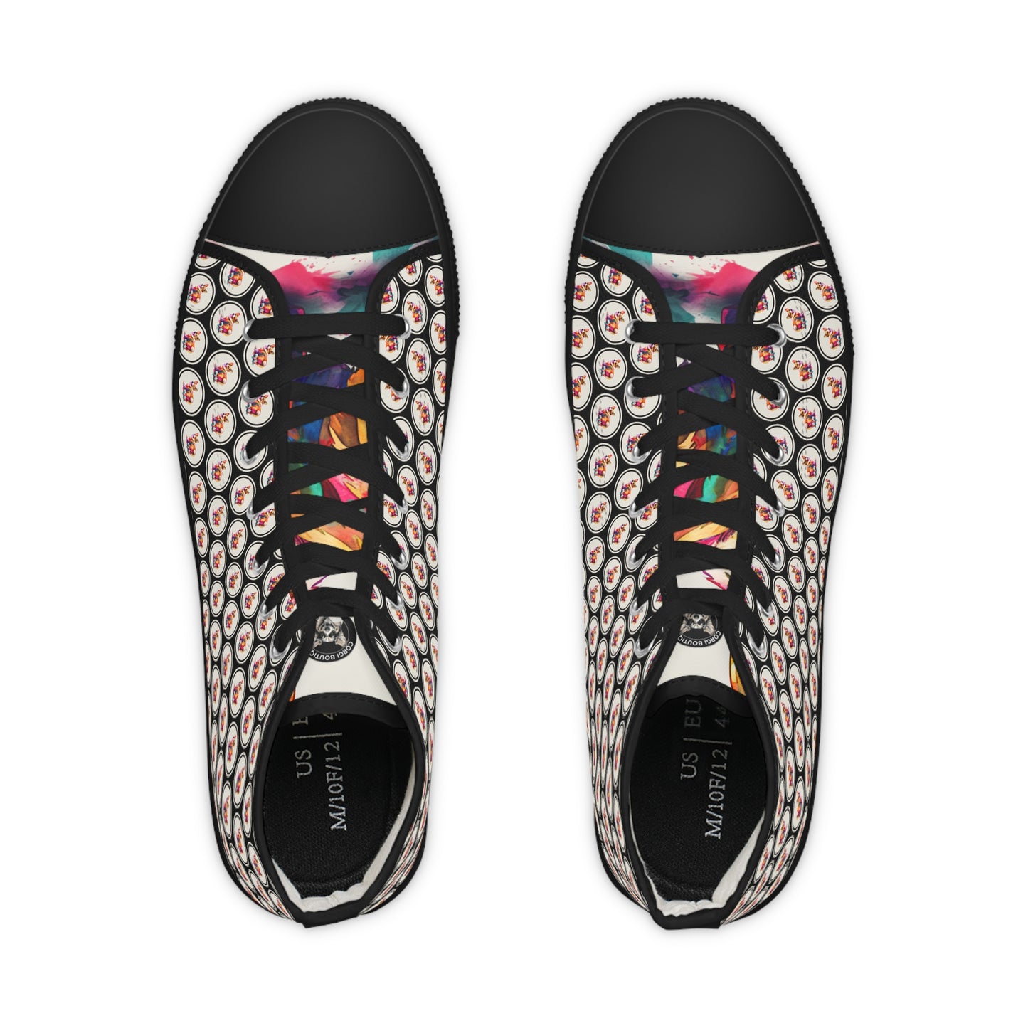 The Observer Mosaic - Men's High Top Sneakers
