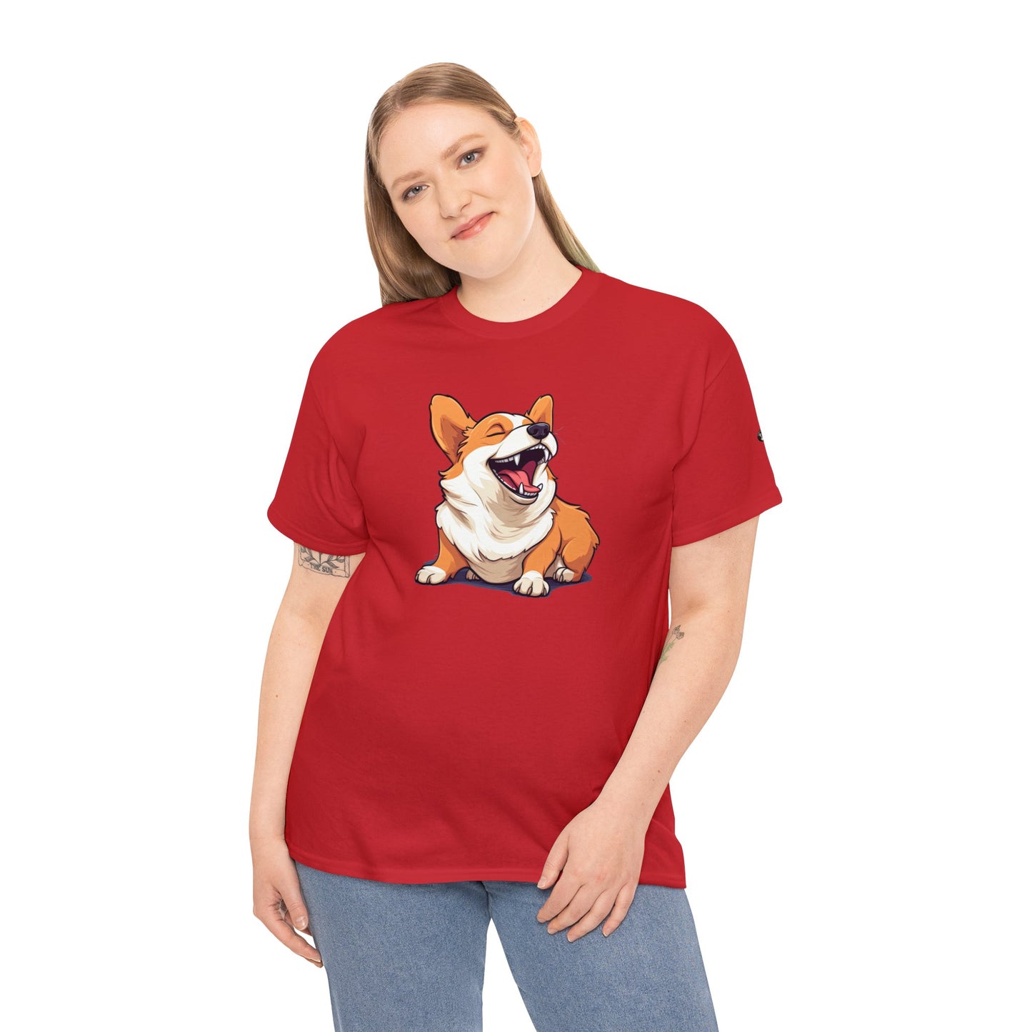 Comical Corgi - Unisex Heavy Cotton Tee