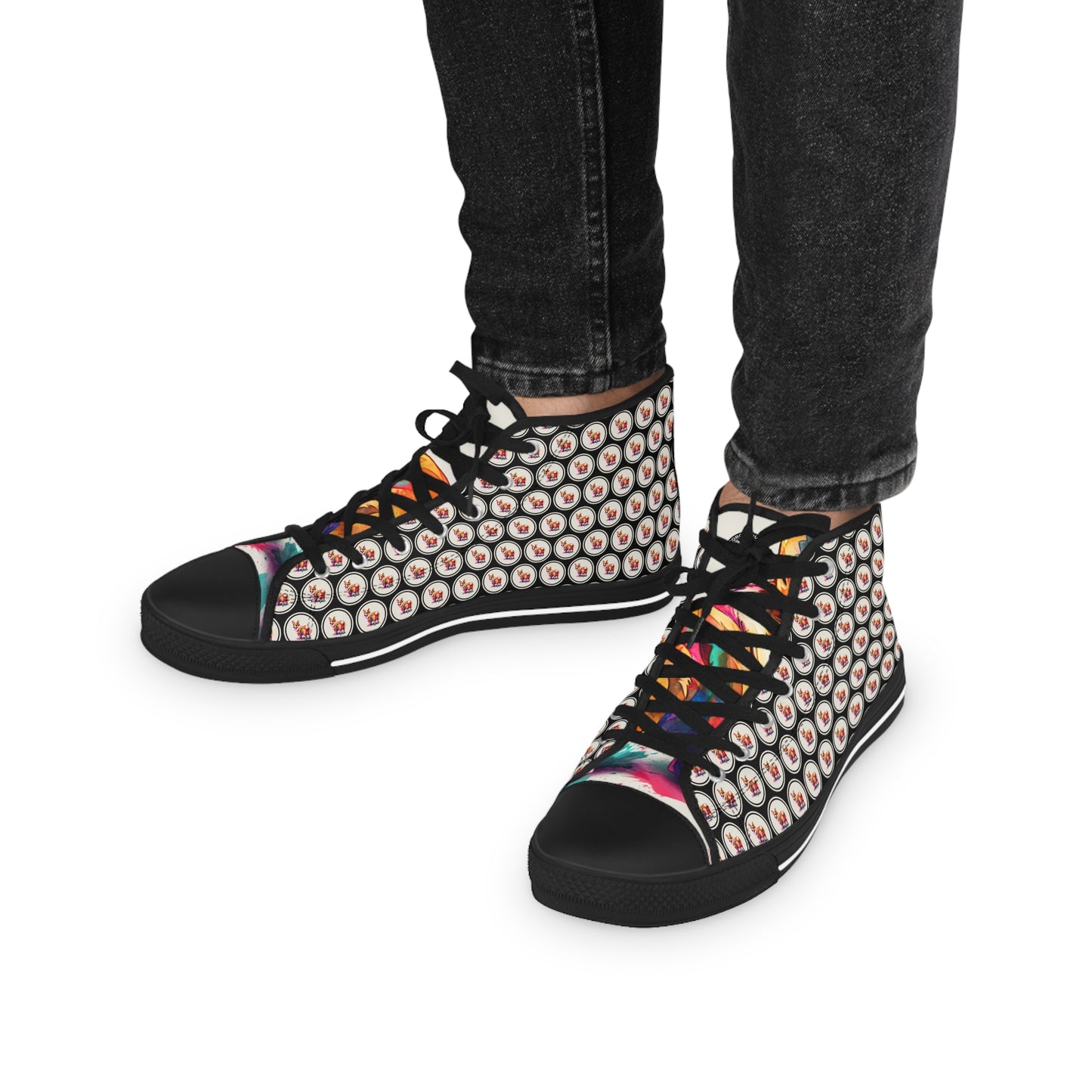 The Observer Mosaic - Men's High Top Sneakers