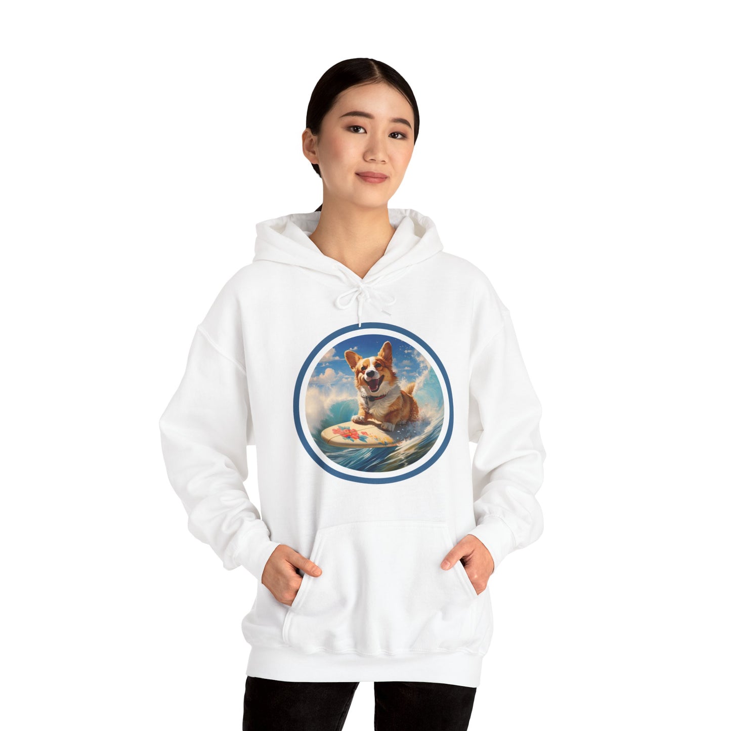 Cowabunga Corgi - Hoodie