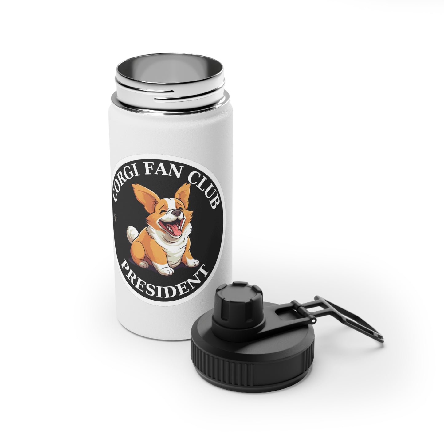 Fan Club President - Water Bottle with Sport Lid