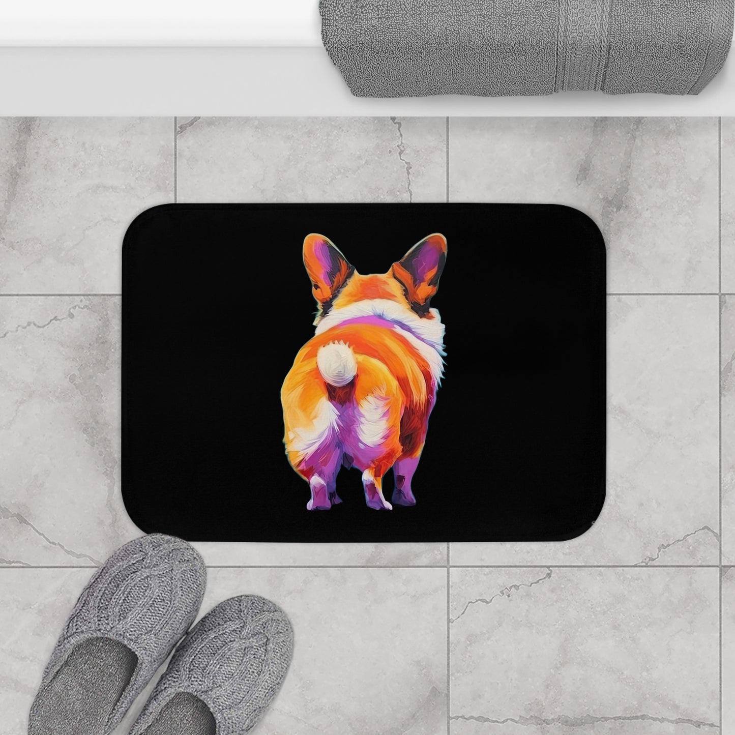 Corgi Butt - Bath Mat