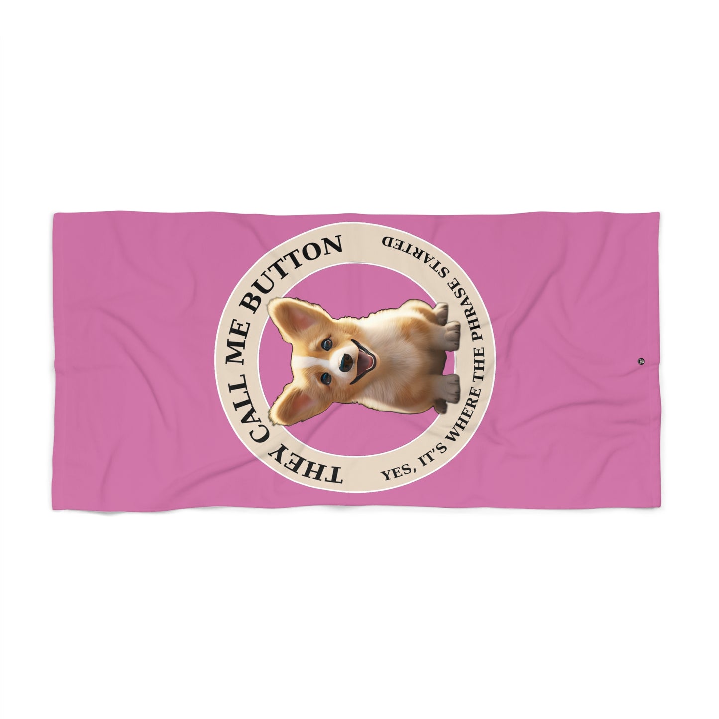 Cute as a Button - Beach Towel