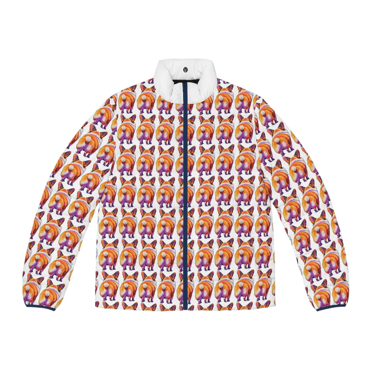 Corgi Butt Mosaic - Puffer Jacket