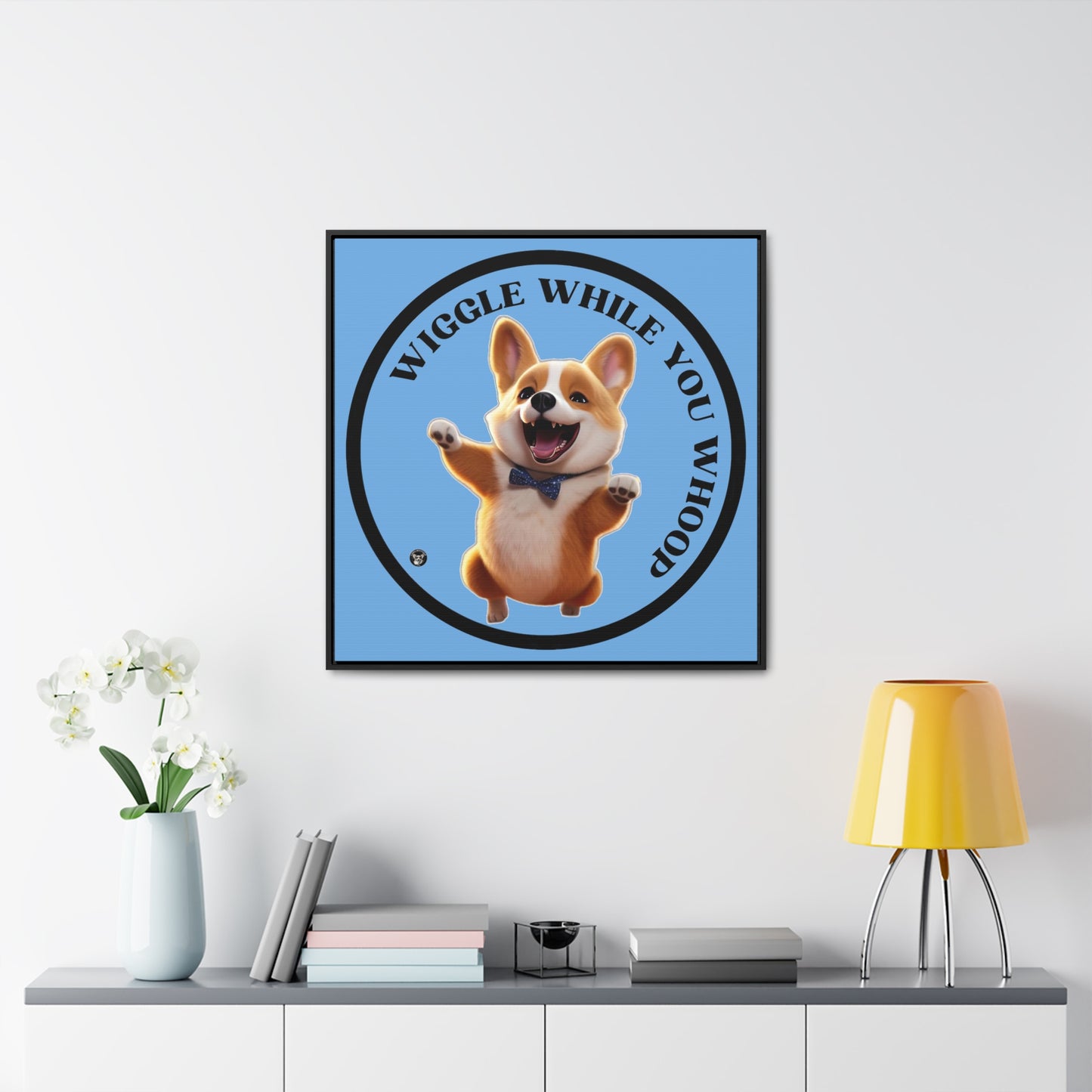 Wiggle While You Whoop - Framed on Canvas