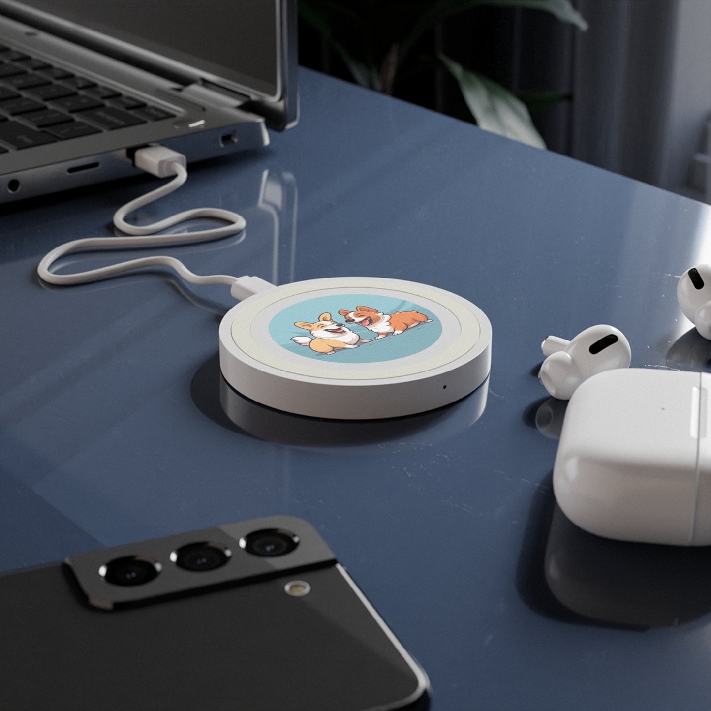 Corgi Couple - Quake Wireless Charging Pad