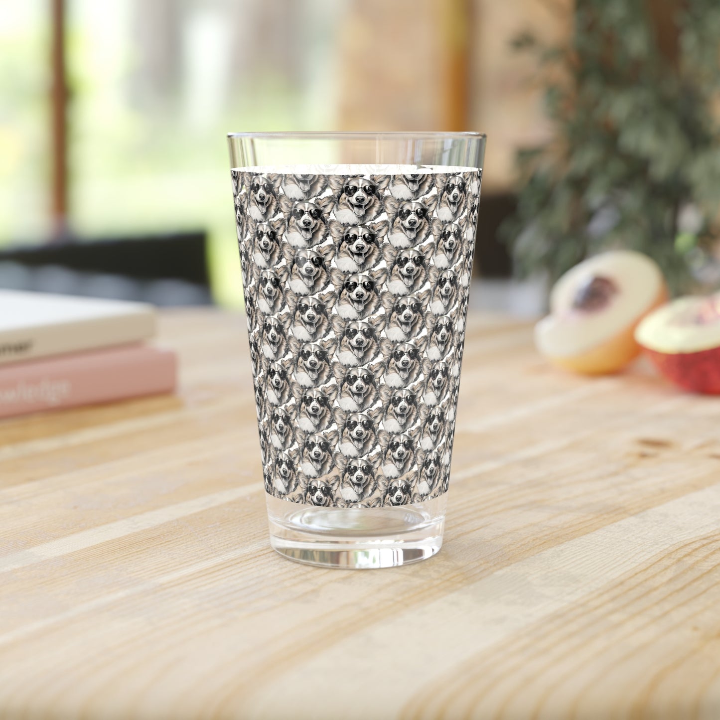 Corgi Cool Mosaic - Pint Glass