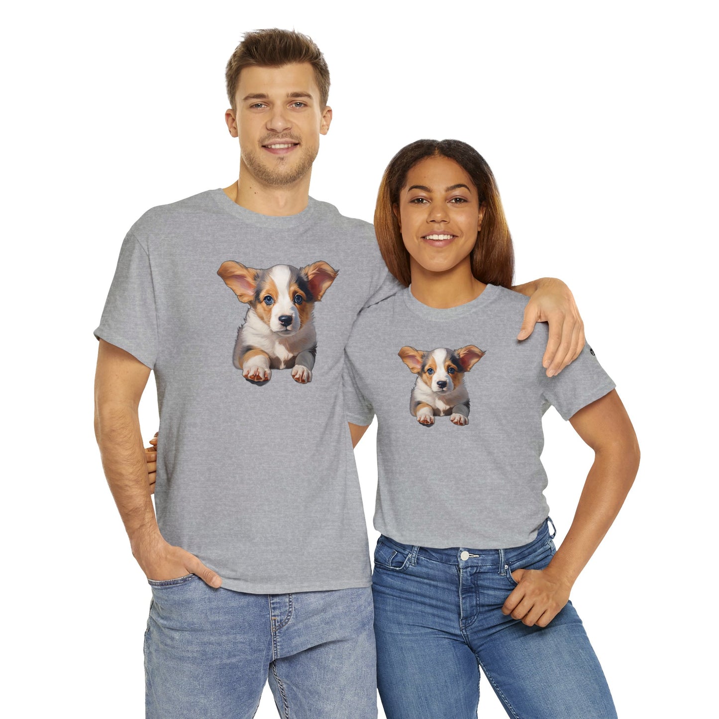 Puppy Portrait - Unisex Heavy Cotton Tee