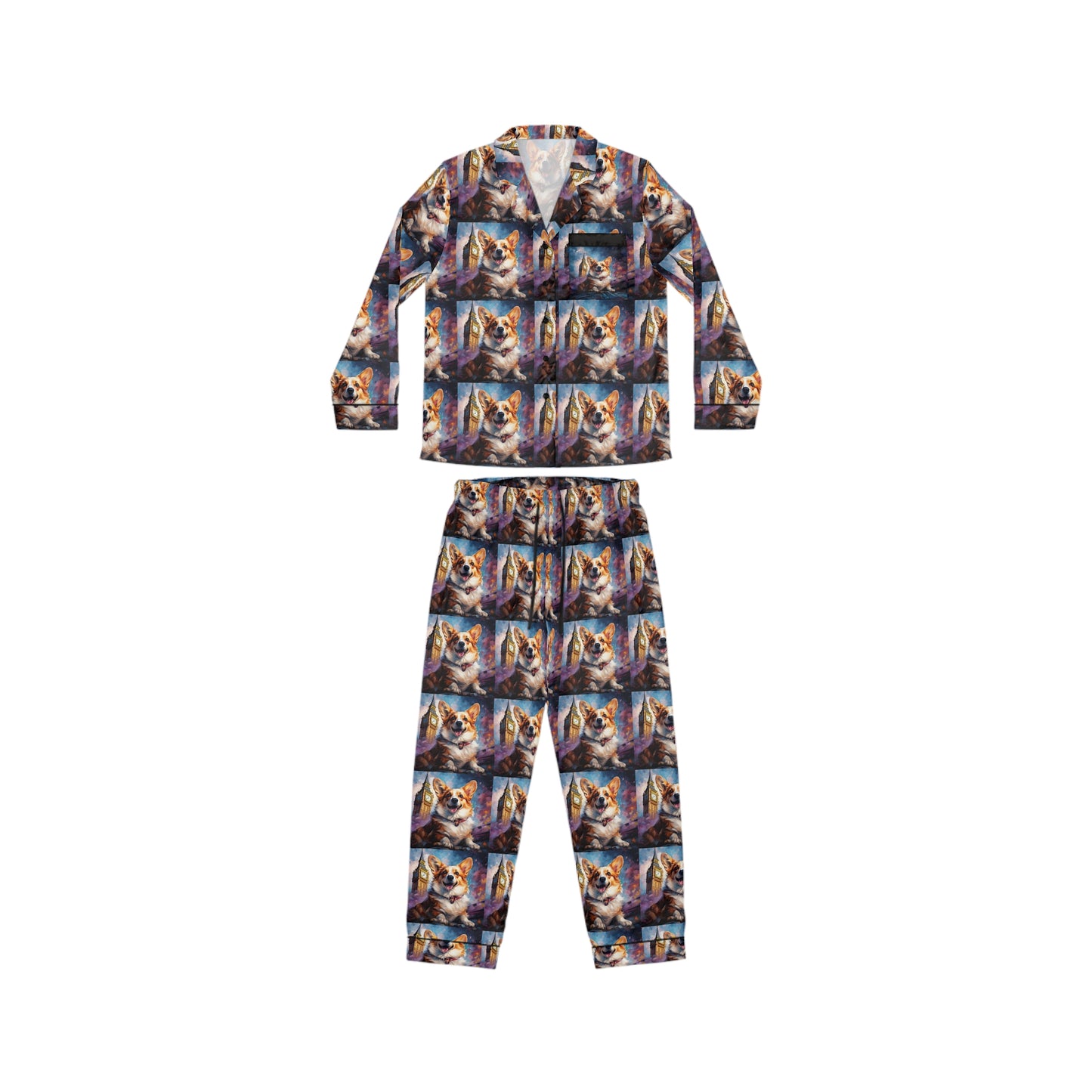 Corgi & Ben Silky Pajamas