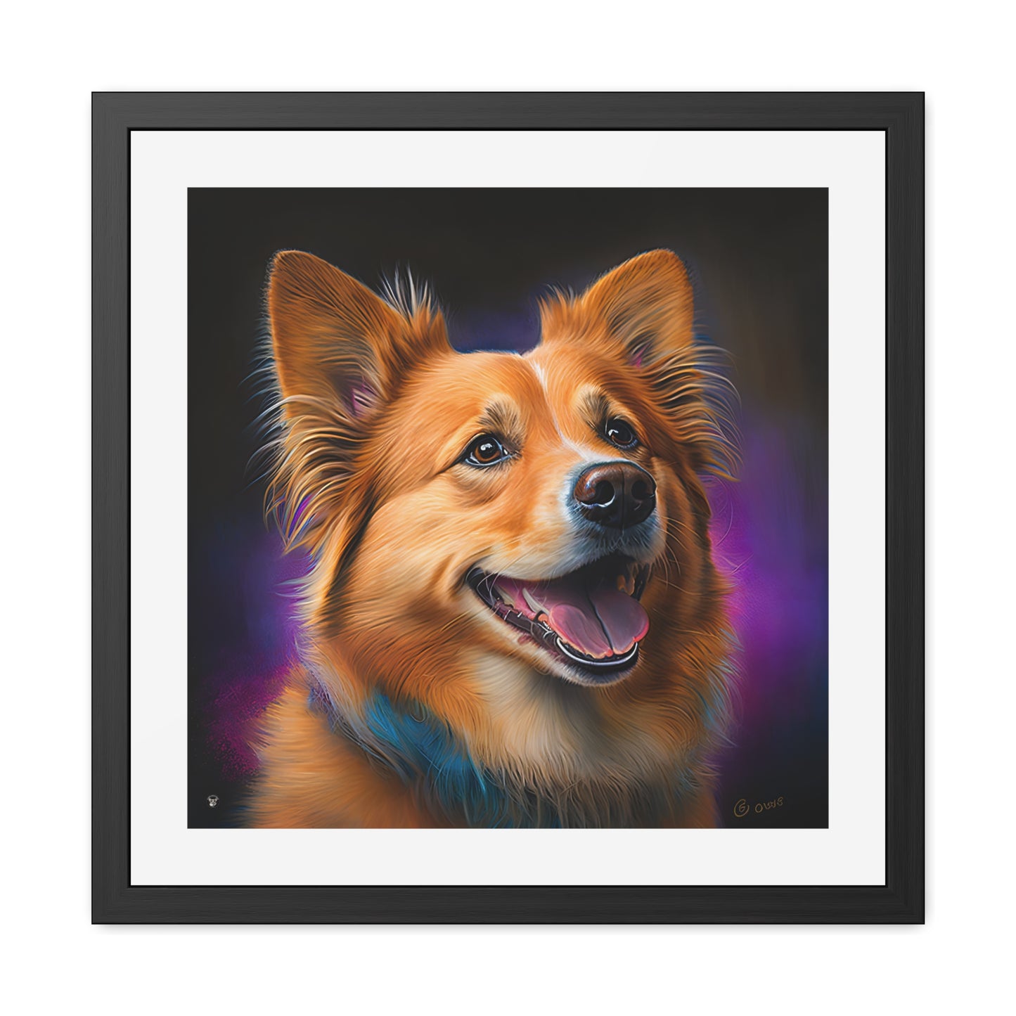 Golden Corgi - Framed Print