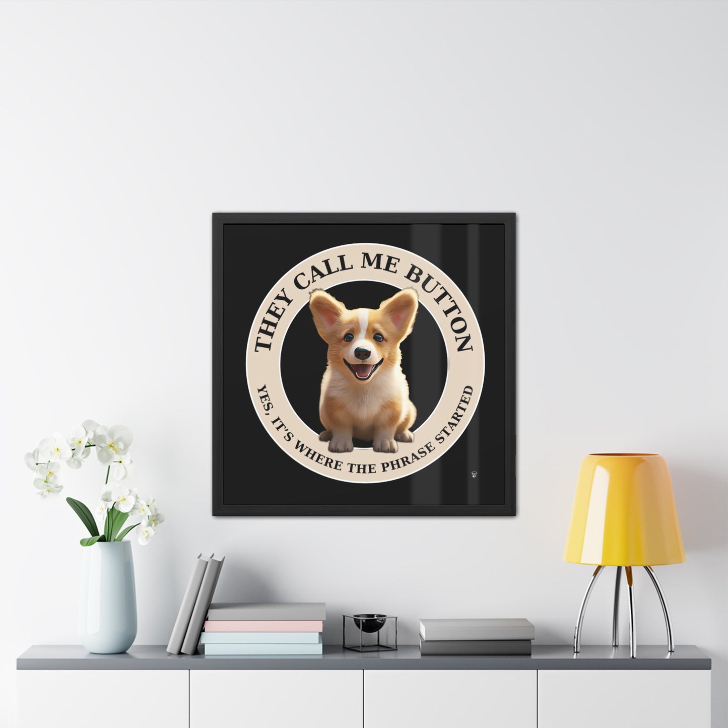 Cute as a Button - Framed Print