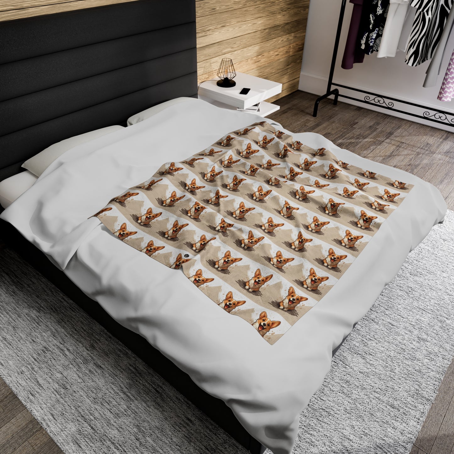 Corgi Cuteness Mosaic - Throw Blanket
