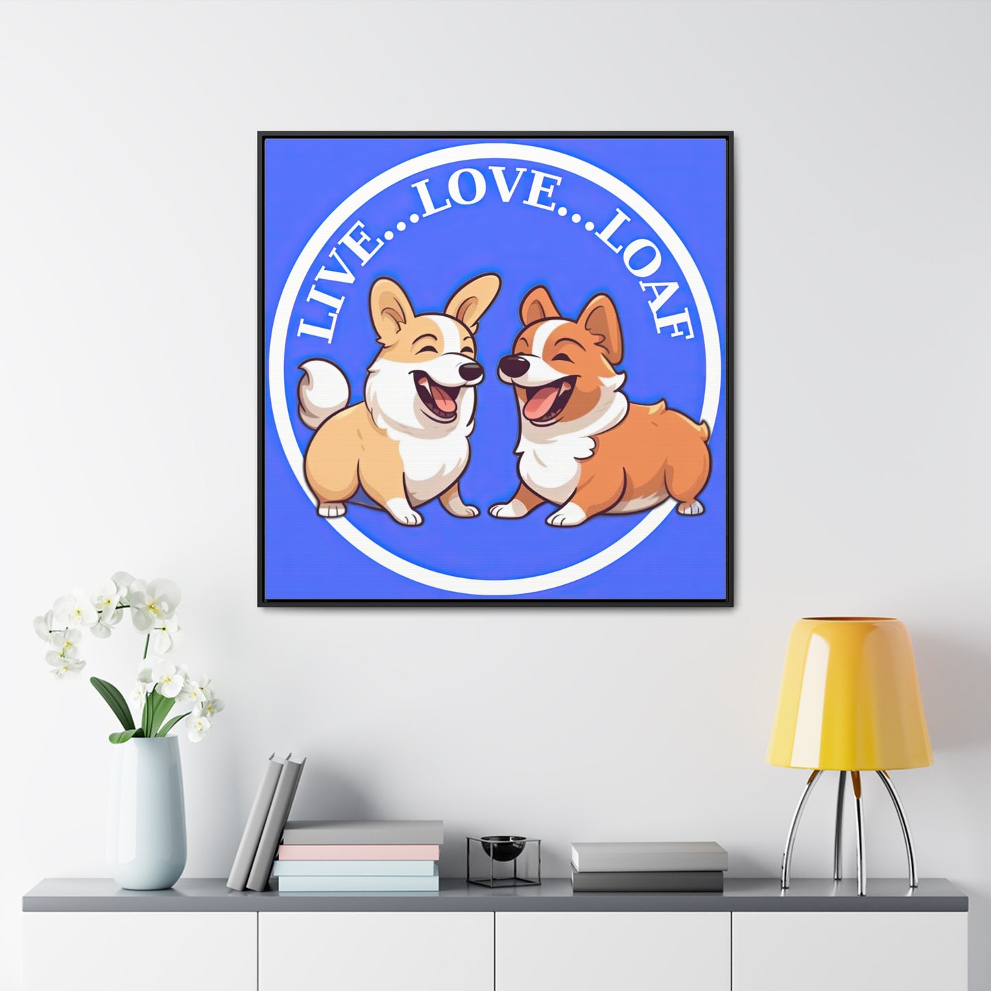 Live...Love...Loaf - Framed on Canvas