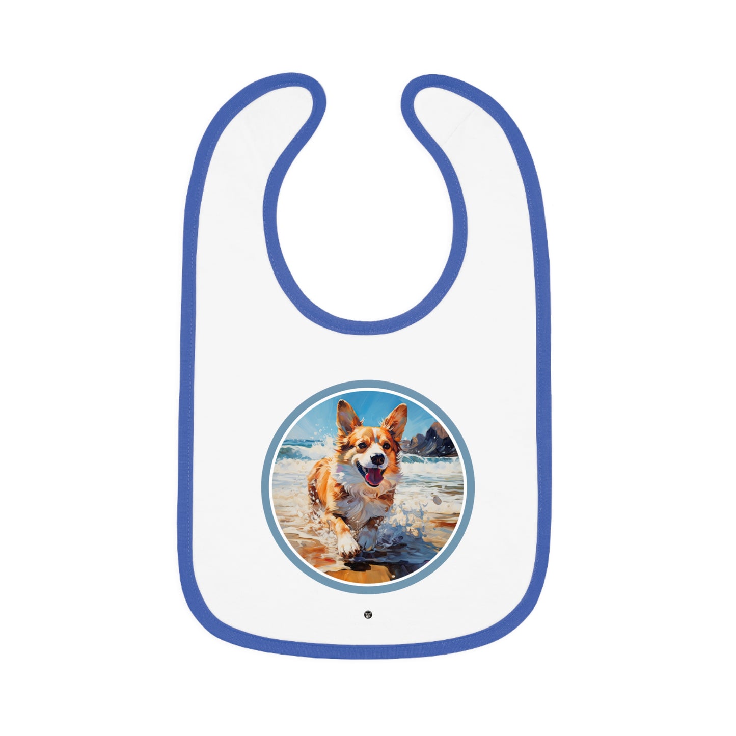 Coastal Corgi - Baby Bib