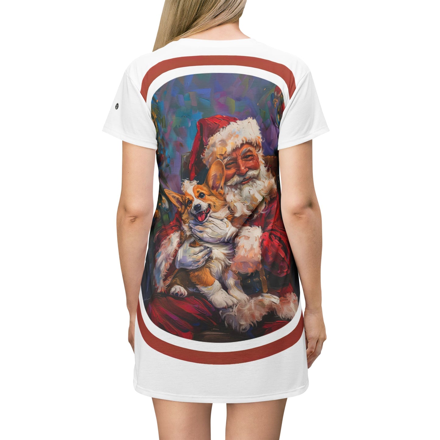 Christmas Corgi T-Dress