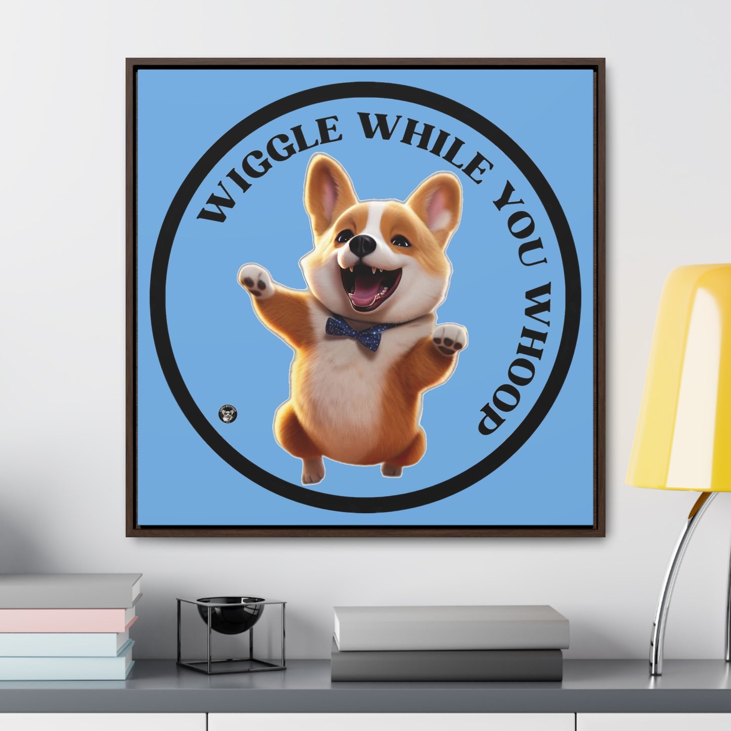 Wiggle While You Whoop - Framed on Canvas