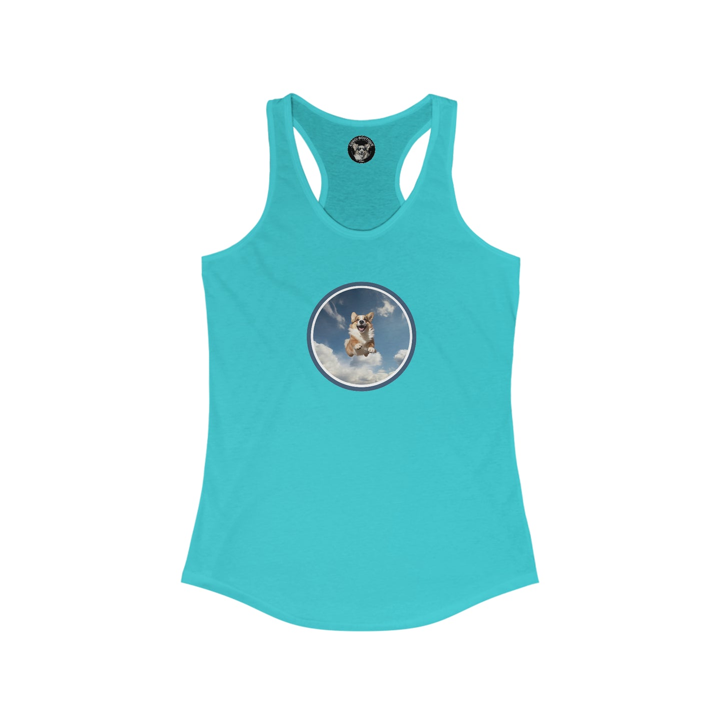 Flying Corgi - Racerback Tank