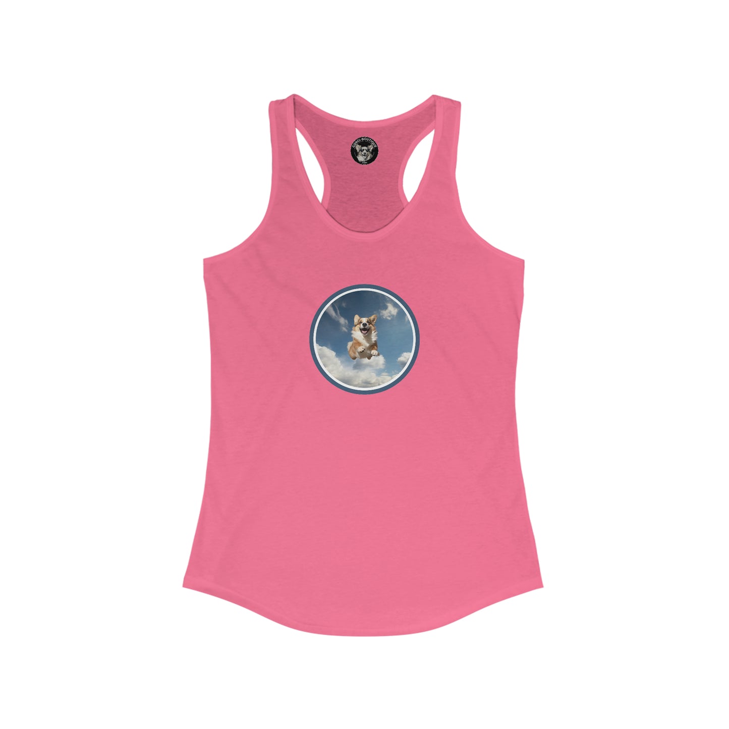 Flying Corgi - Racerback Tank