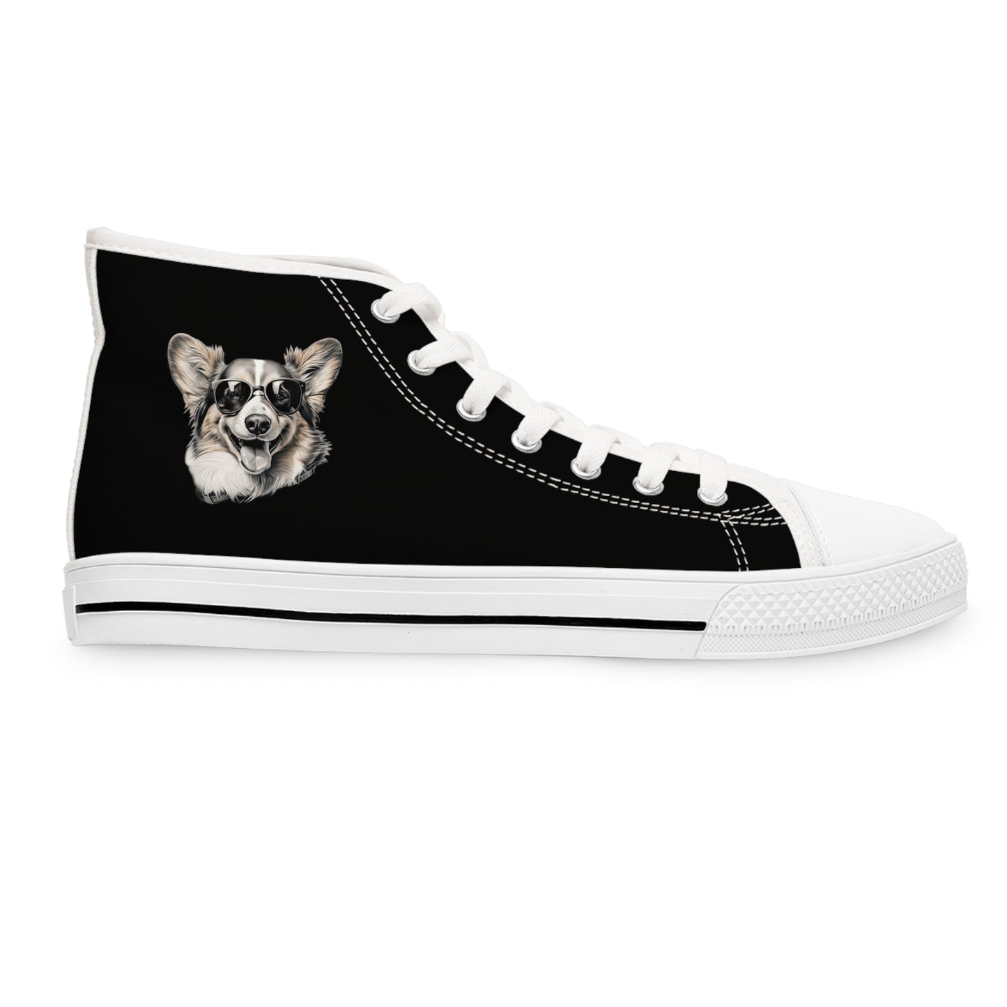 Corgi Cool - Women's High Top Sneakers