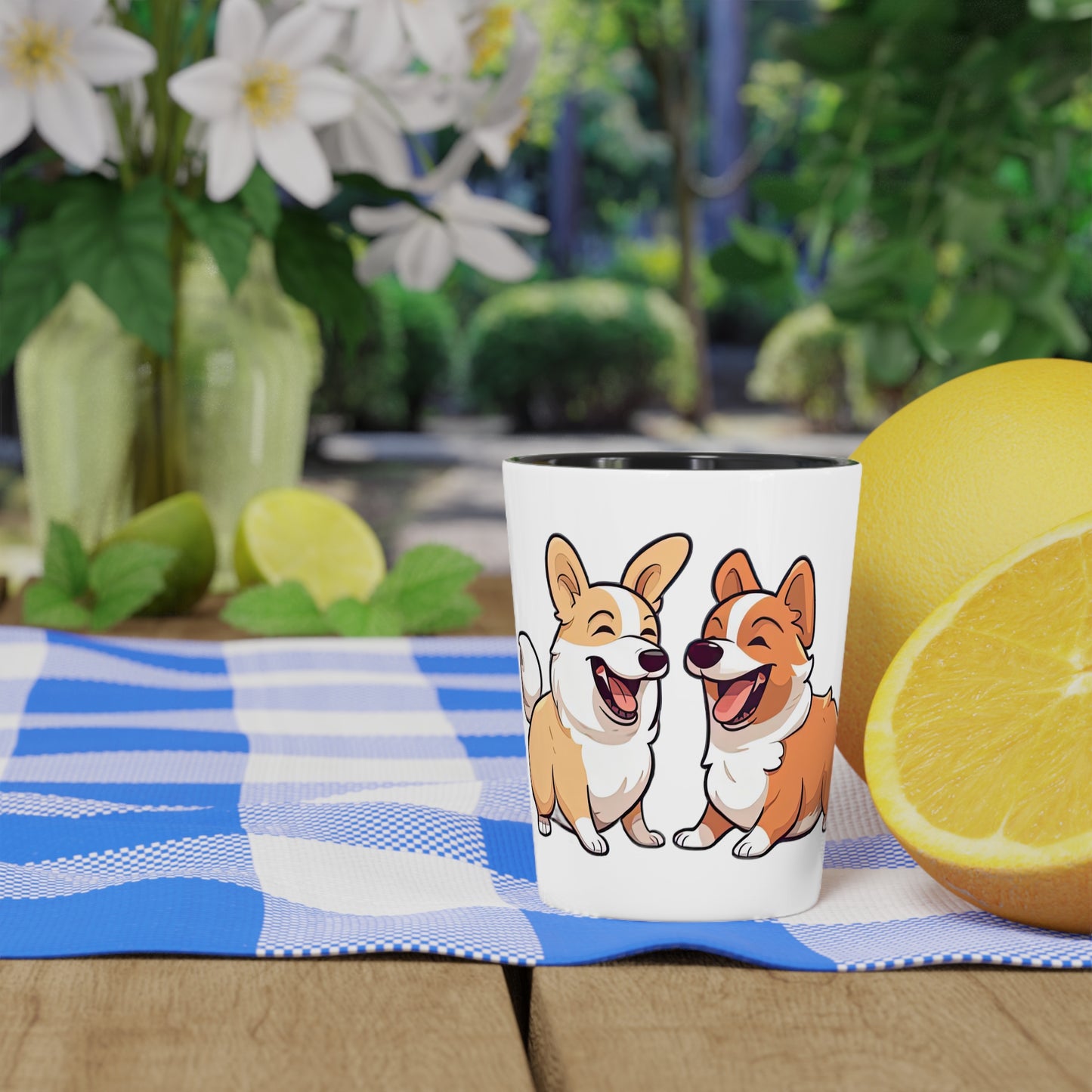Corgi Couple - Espresso/Shot Glass