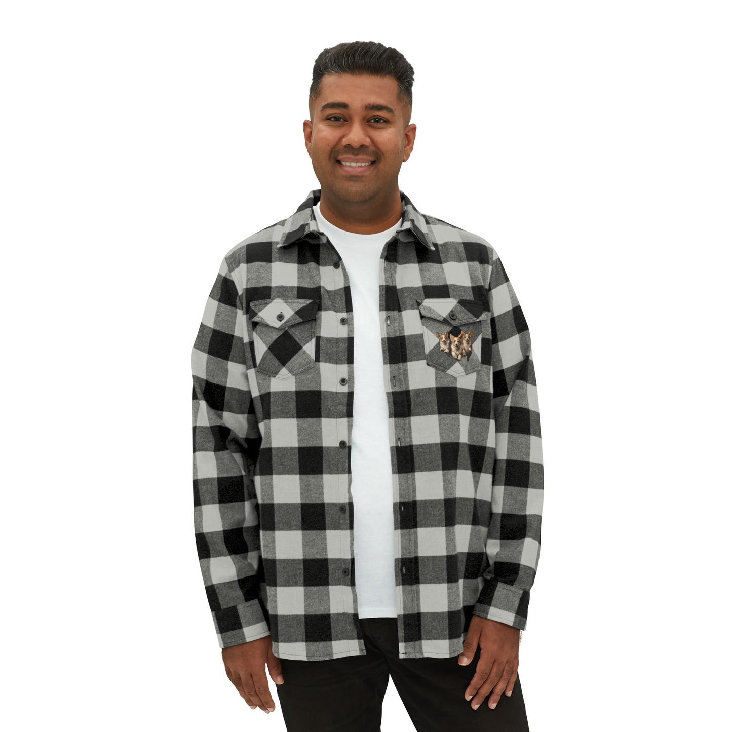 Corgi Enthusiasm - Flannel Shirt
