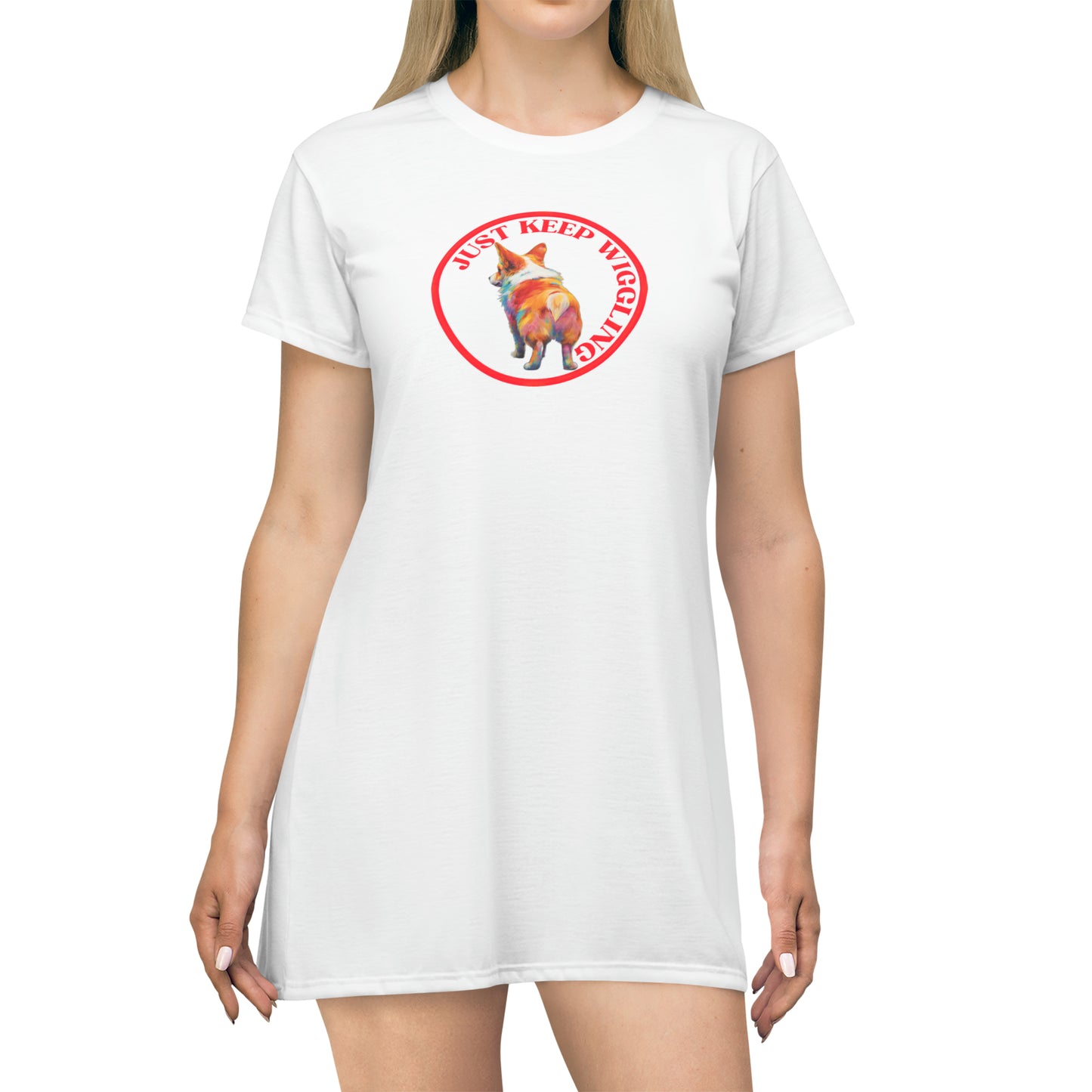 Just Keep Wiggling - T-Shirt Dress