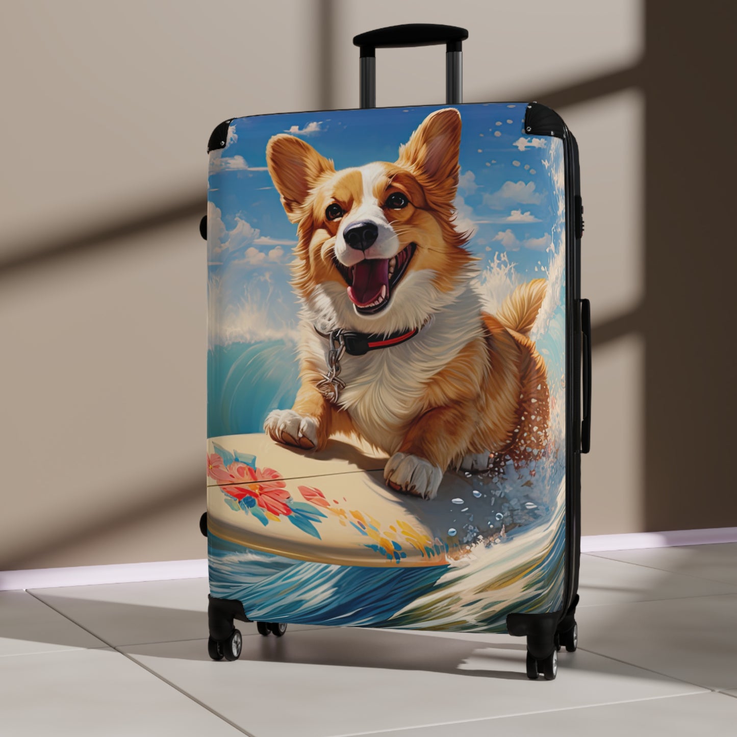 Cowabunga Corgi - Suitcase