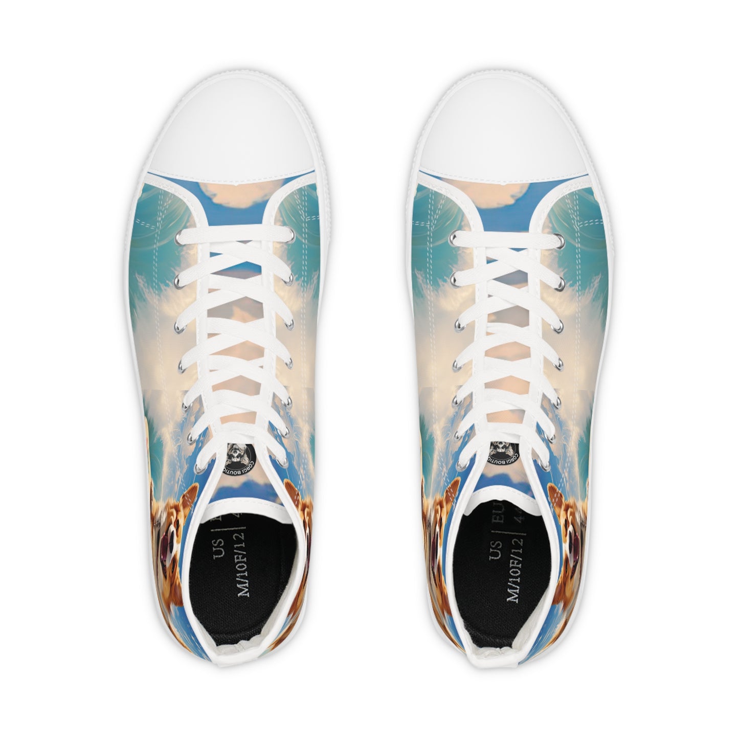 Cowabunga Corgi - Men's High Top Sneakers