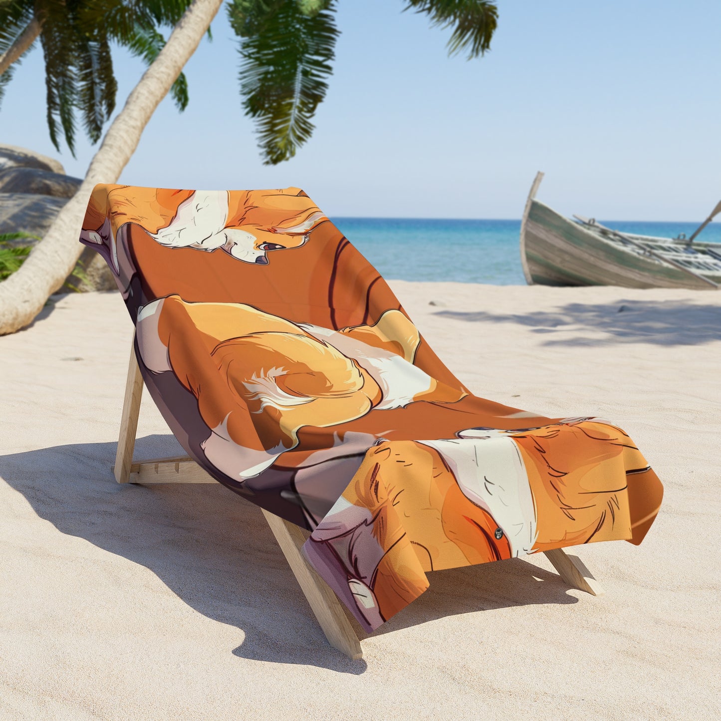 Serviette de plage Rigolade et Barbouillage