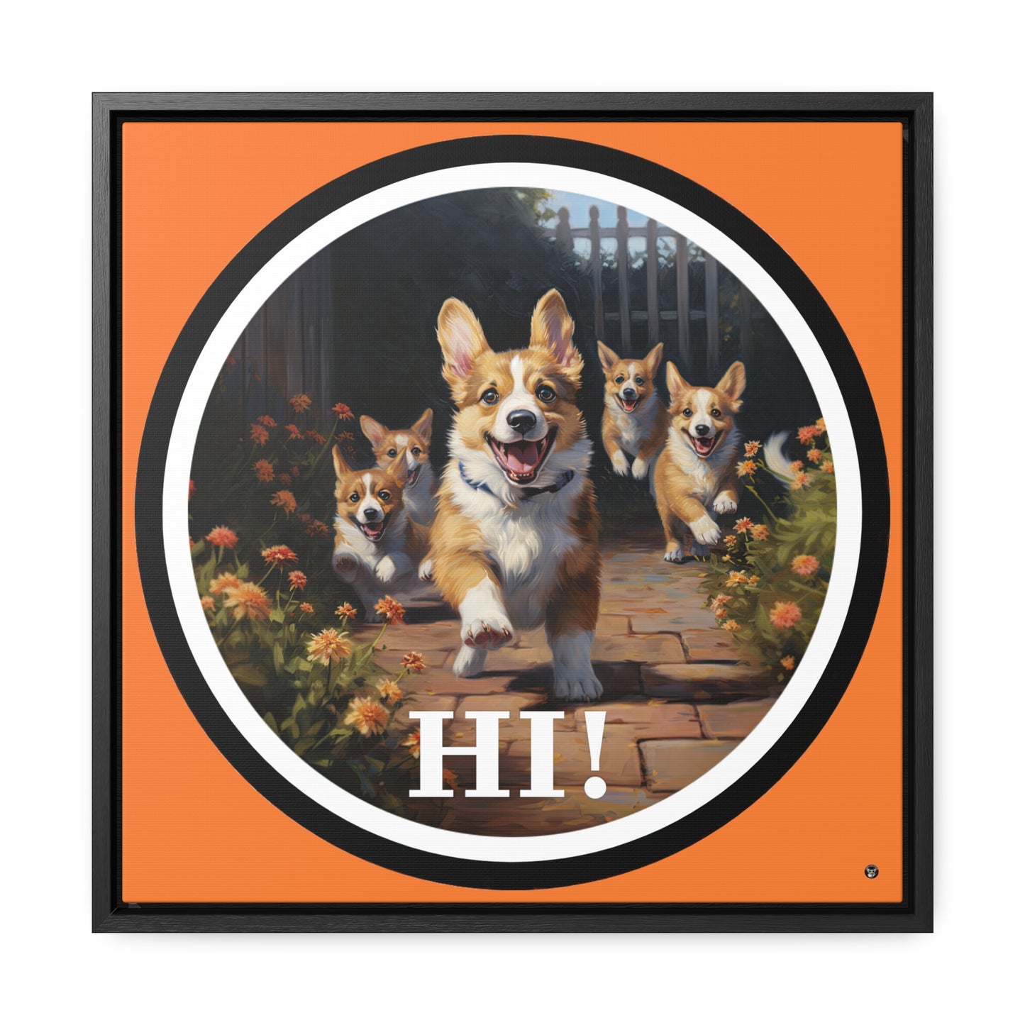 Hi! - Framed on Canvas
