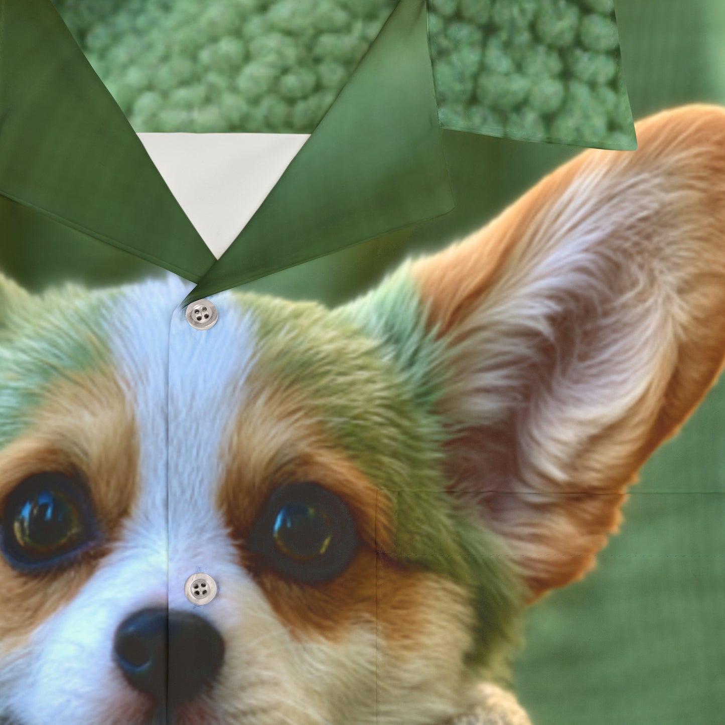 Grogu the Corgi Hawaiian Shirt