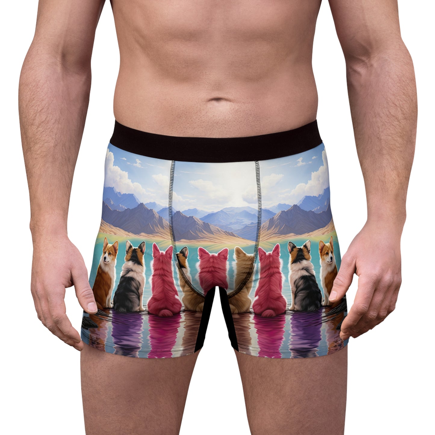 Corgi Lake Boxer Briefs