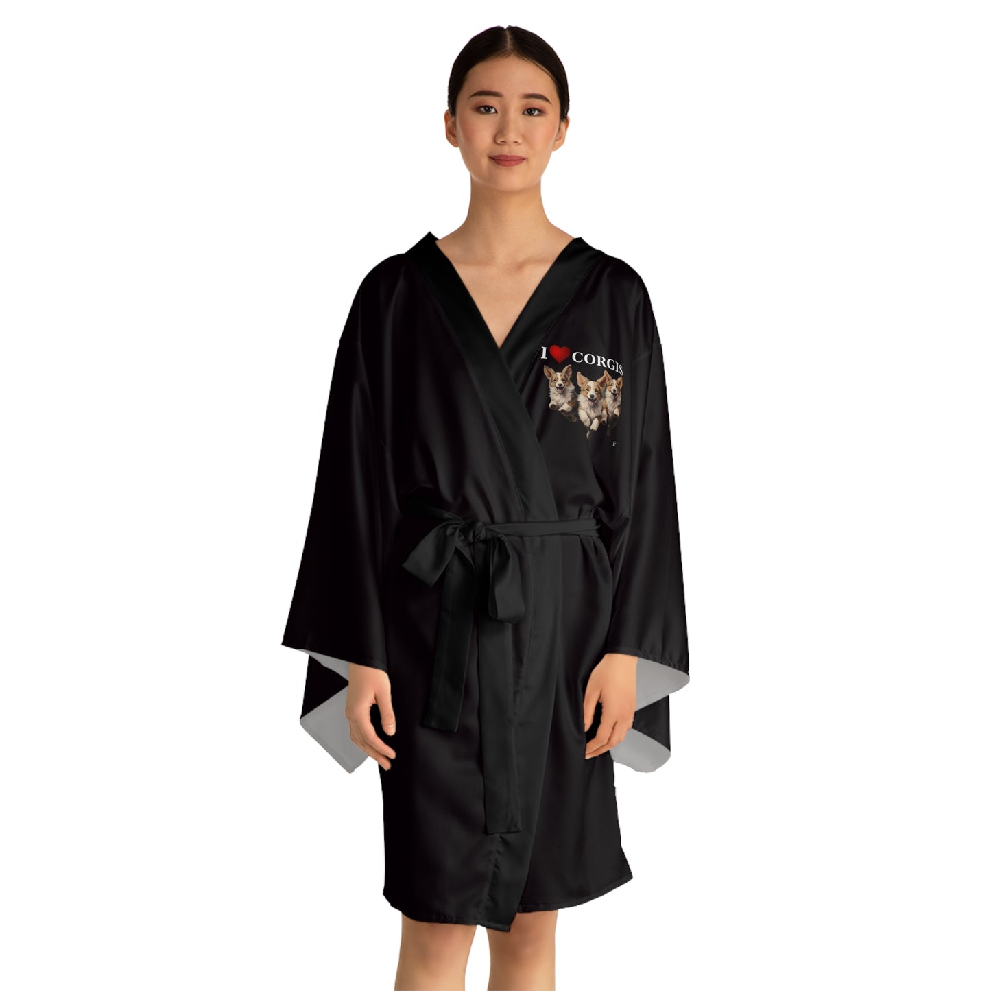 I Heart Corgis Kimono Robe