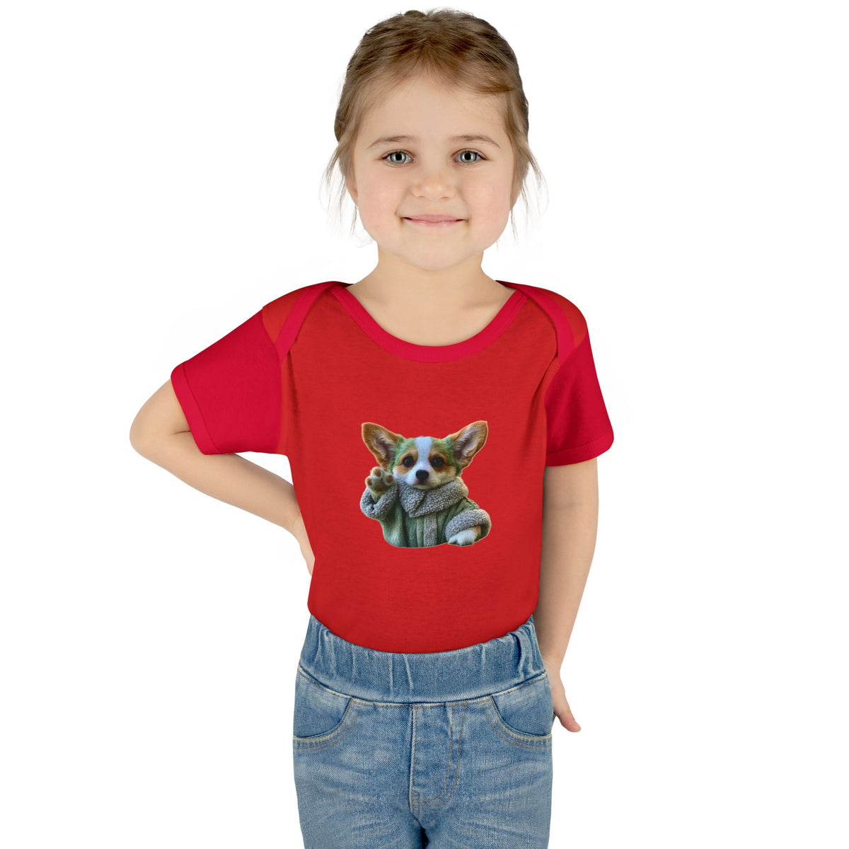 Baby Corgi Star Warrior Infant Bodysuit