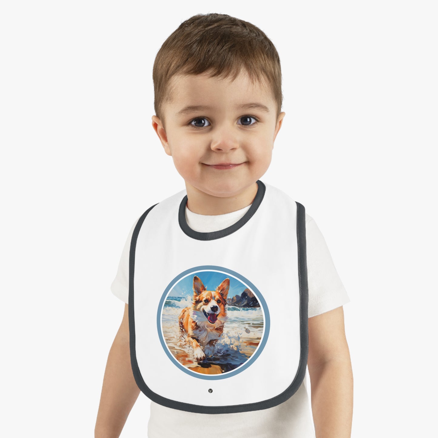 Coastal Corgi - Baby Bib