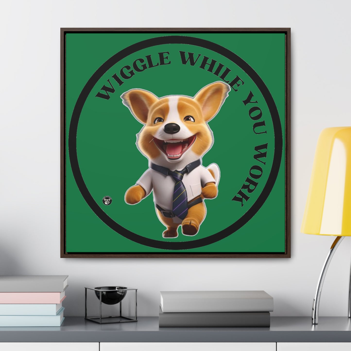 Wiggle While You Work - Framed on Canvas